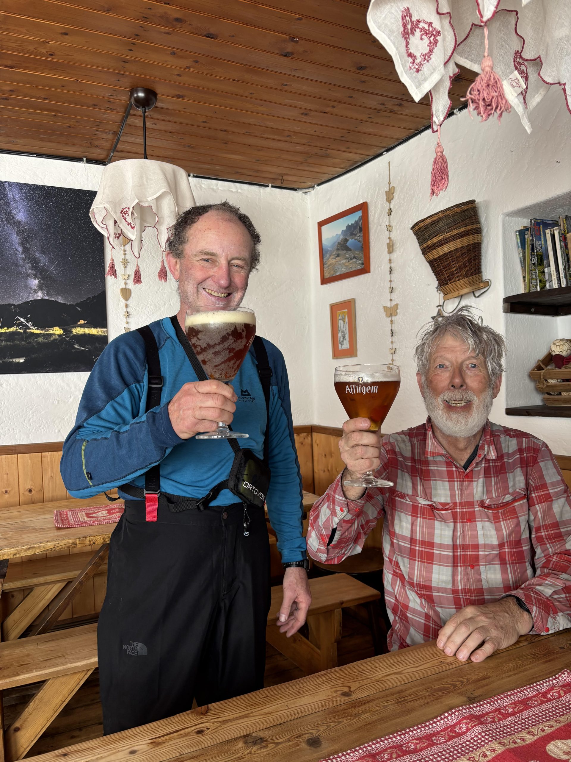 John and Martin in the Italian Enclave of Vallee Etroite
