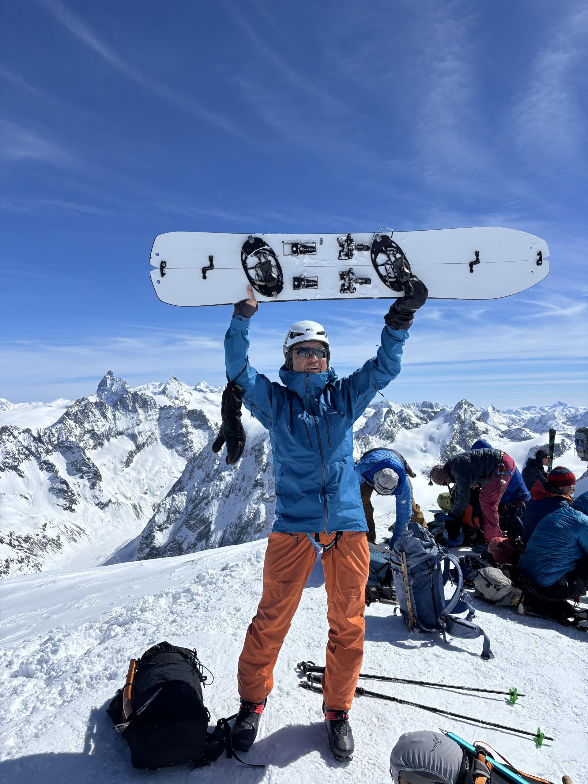 Masa on the Pigne d'Arolla